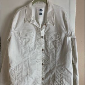 Old Navy White Denim Jacket